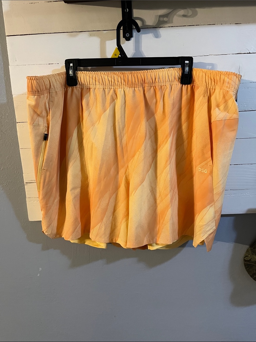 DSG Peach-Orange Gradient Agility Shorts